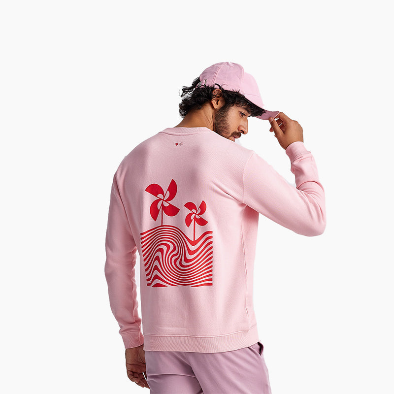 320 GSM Cotton Sweatshirt Evoke S Pink by Ludic