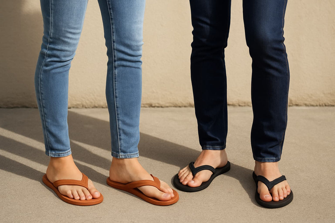 How to Wear Flip Flops with Skinny Jeans