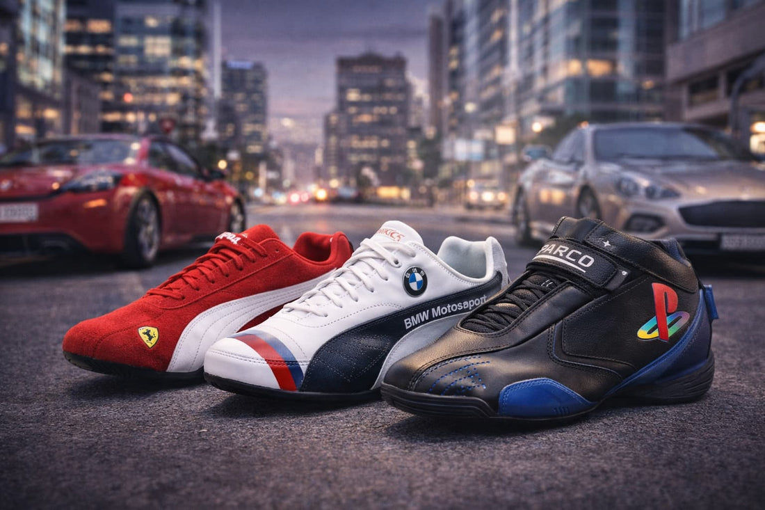 Motorsport Footwear Icons 