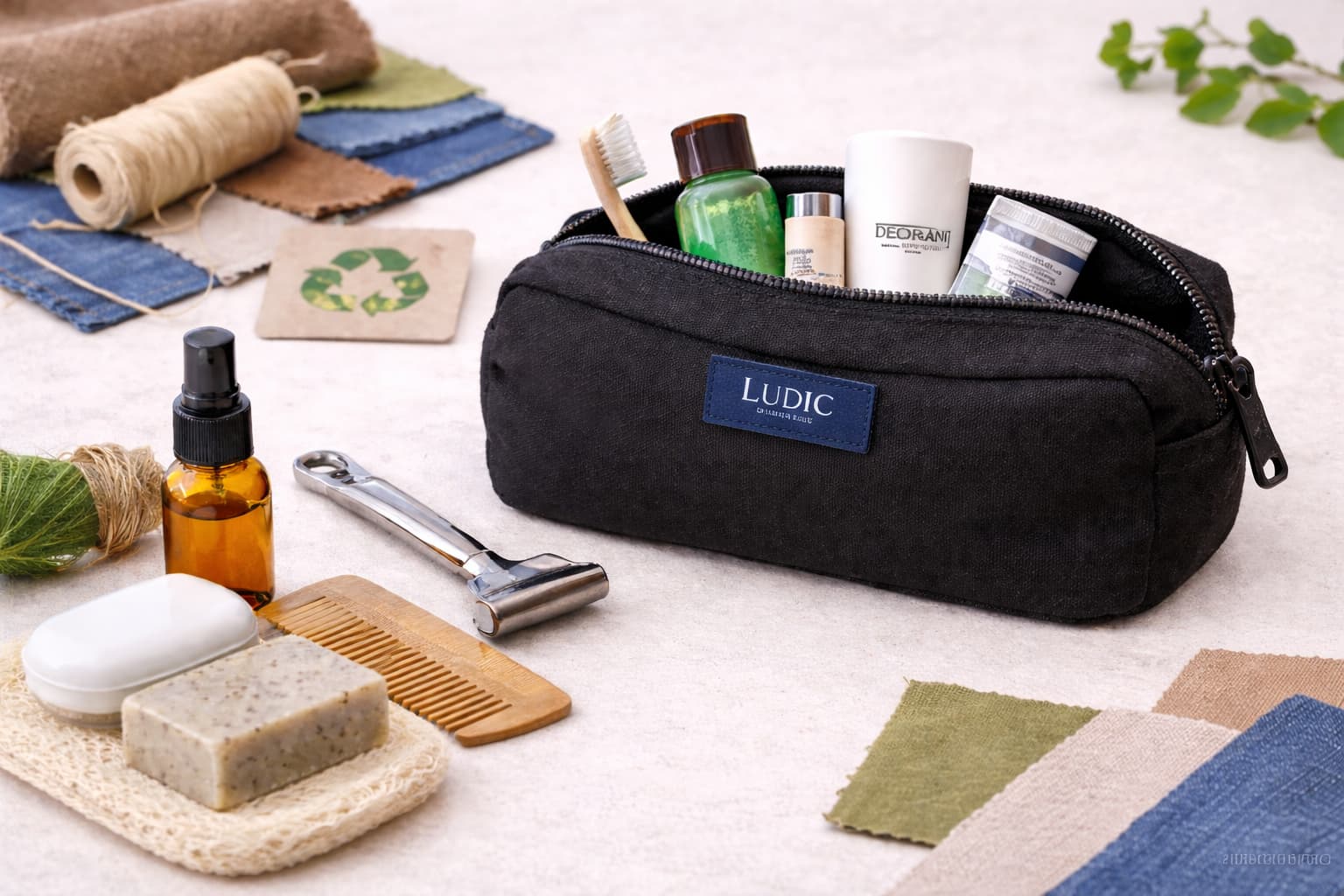 Sustainable Storage: The Dopp Kit That Transforms Textile Waste into Everyday Utility