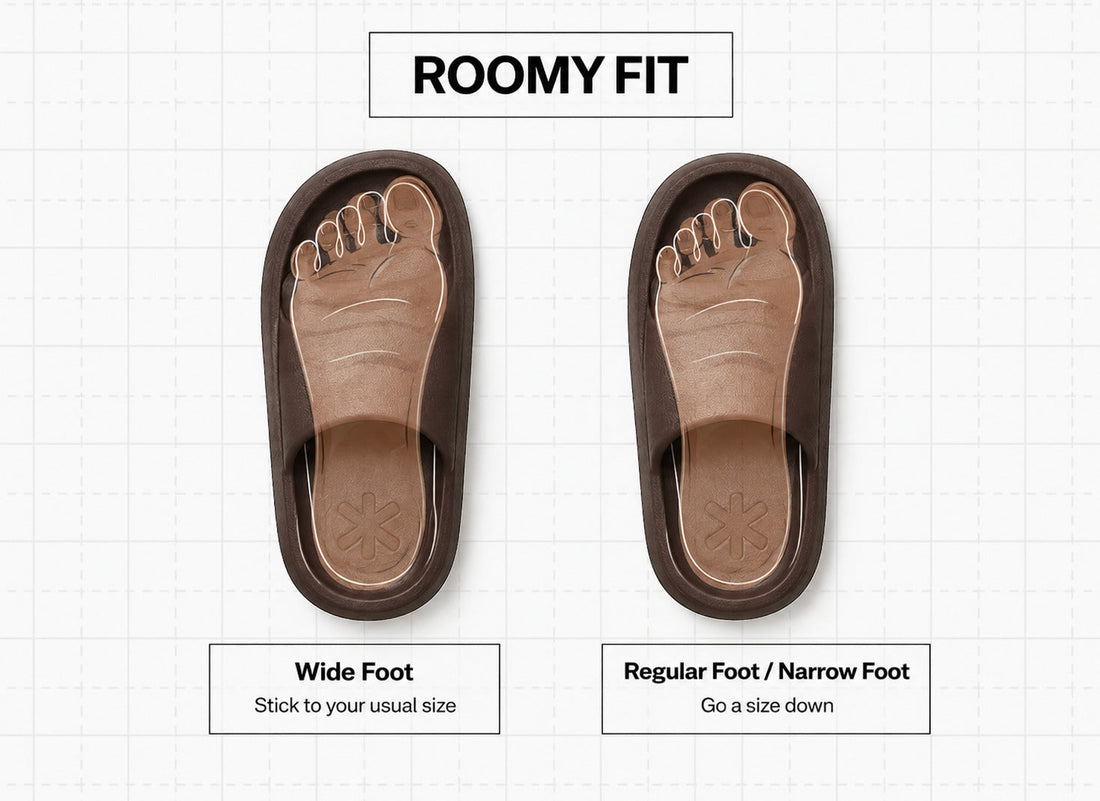 Wide Fit Sliders for Indian Feet