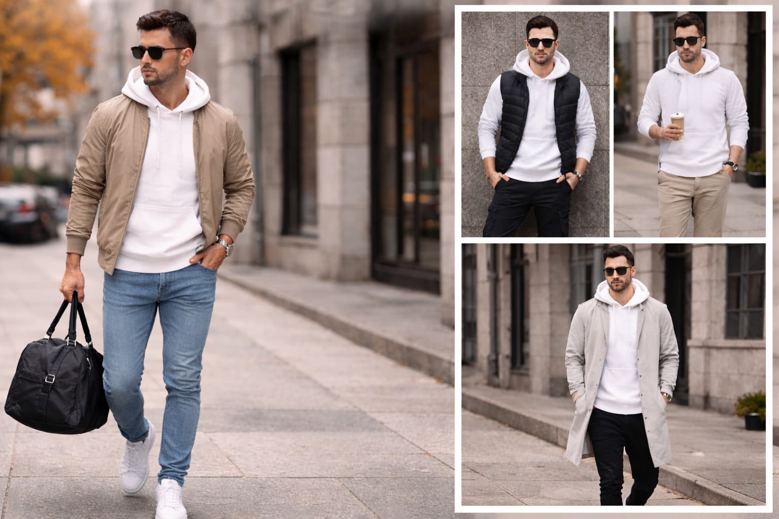White Hoodie Outfit Men: Cool and Casual Styling Guide