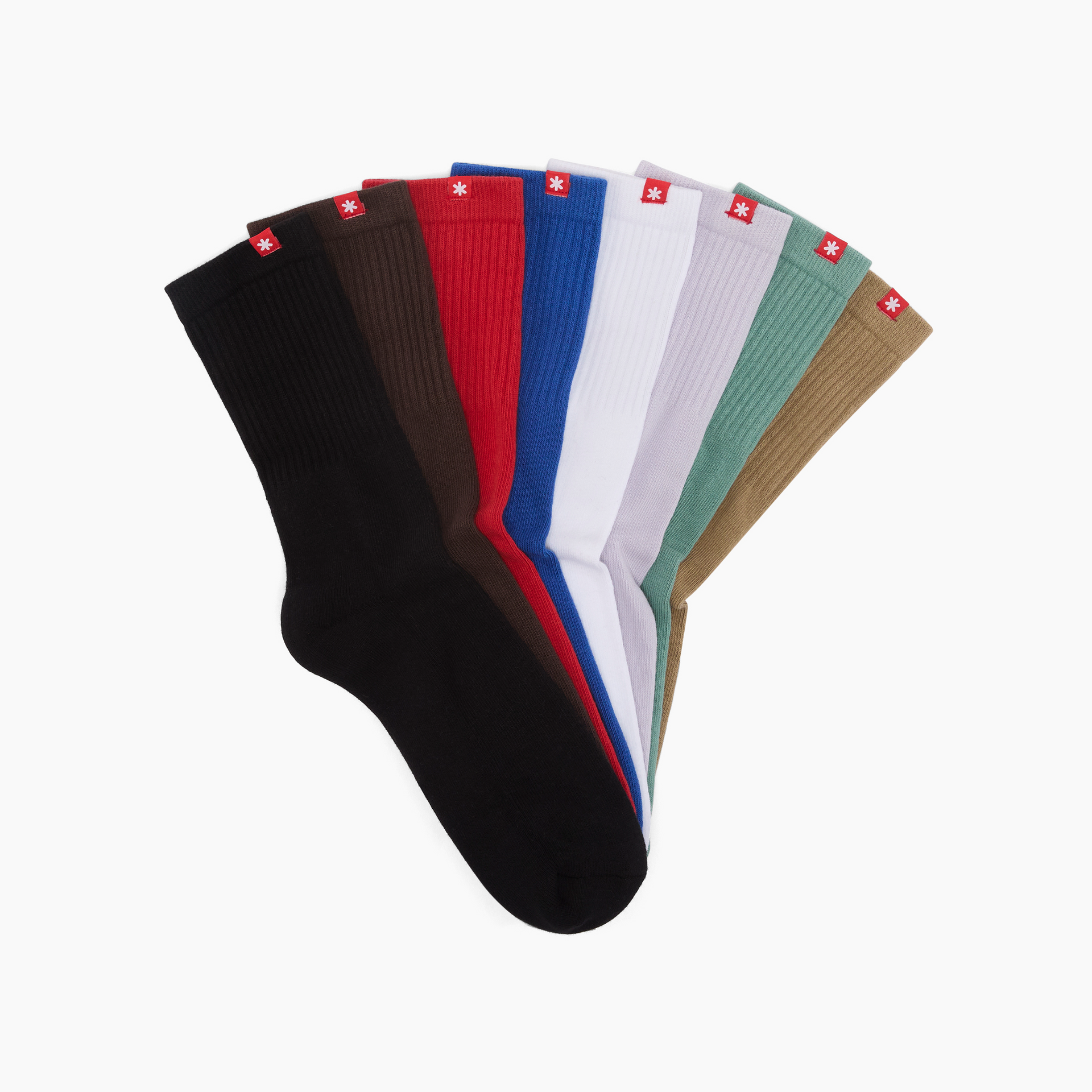 Socks Pack of 8 — Cotton Crew Socks India | Ludic – Ludic