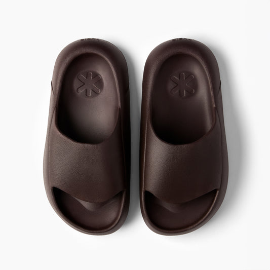 Stylish Brown Ludic Sliders designed for muscle recovery