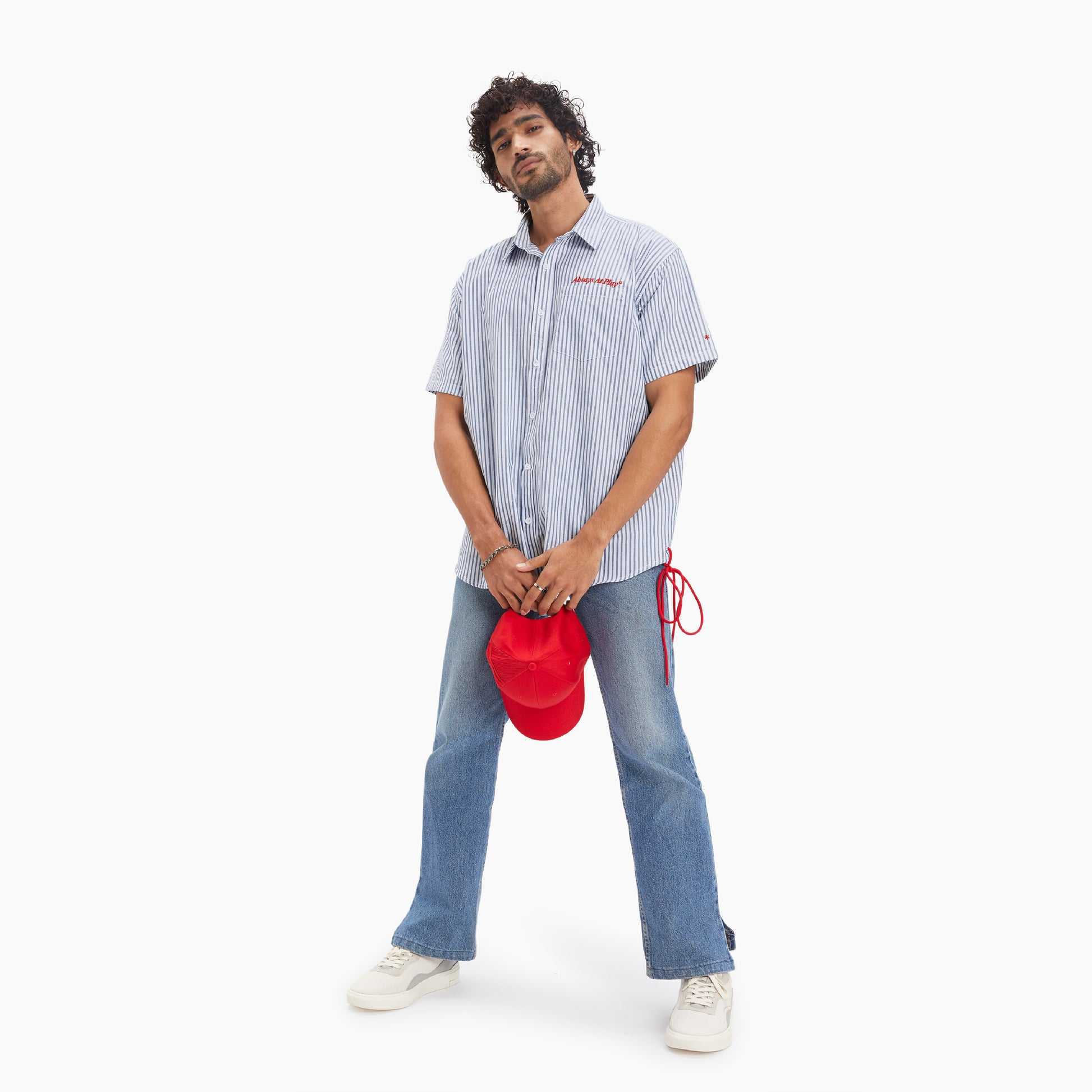 Male | Aagaz is 6'1" and wears Weekend Shirt in size L