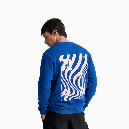 320 GSM Blue Cotton Sweatshirt Evoke S by Ludic