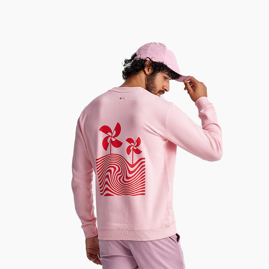 320 GSM Cotton Sweatshirt Evoke S Pink by Ludic 