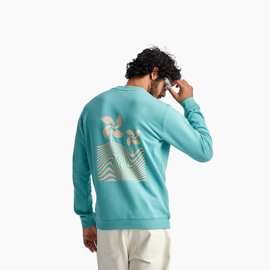 Evoke S Irani turquoise Cotton Sweatshirt by Ludic