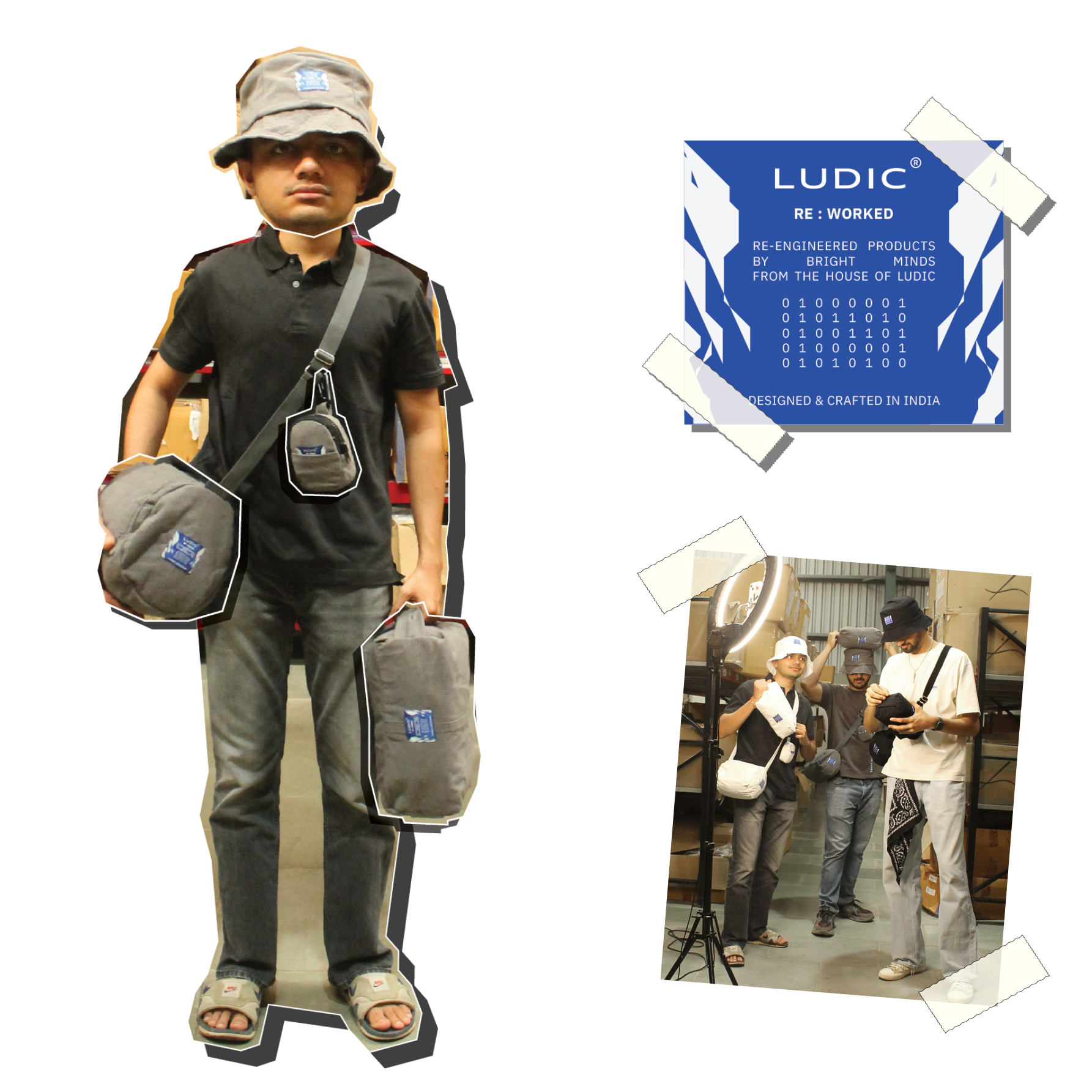 Ludic - Fanny Packs - Grey