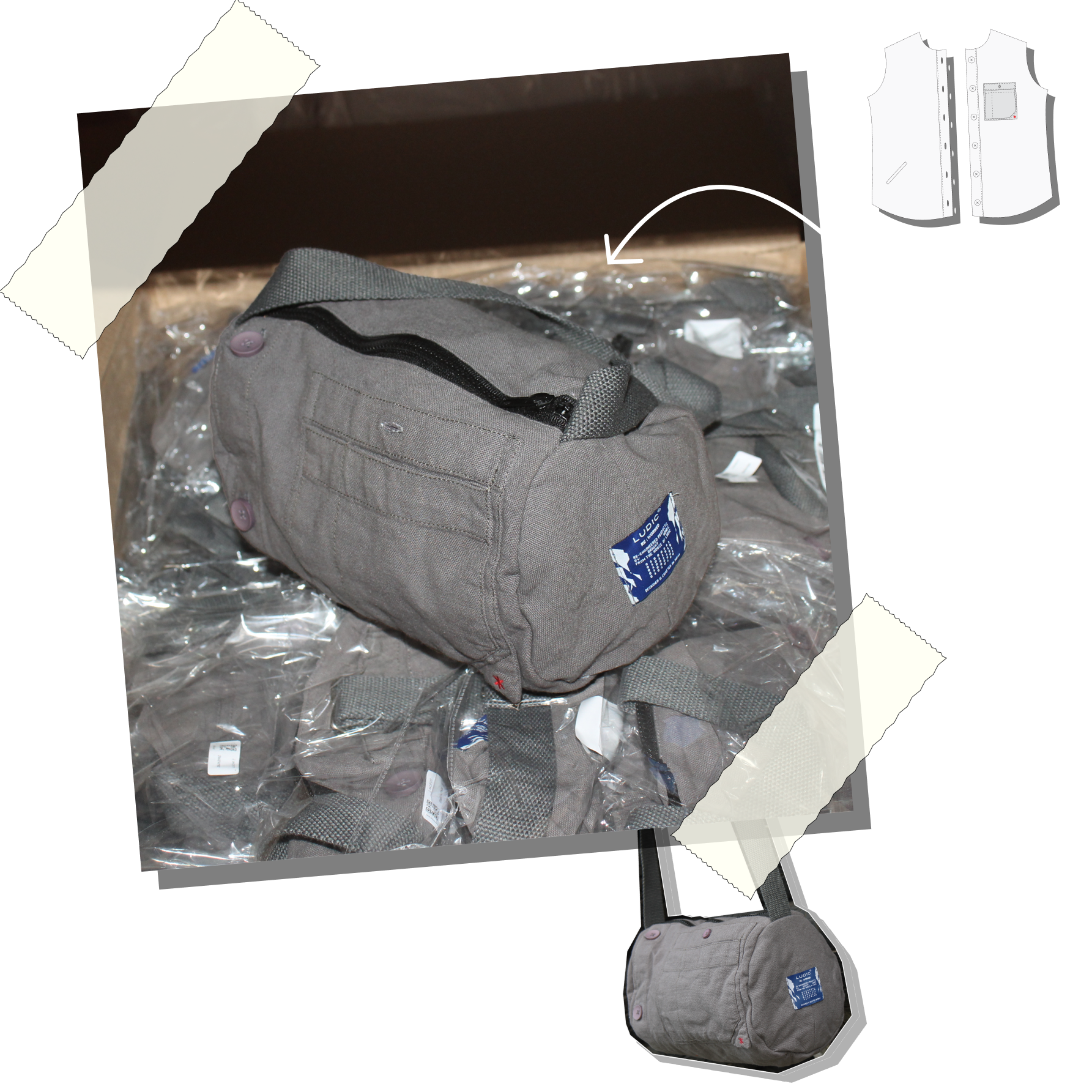 Ludic - Fanny Packs - Grey